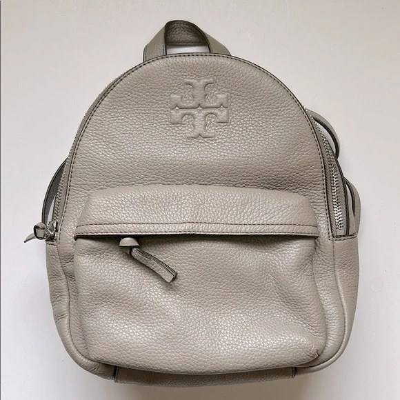 Tory Burch Gray Leather Backpack Tory Burch Leather Backpack in Gray | Lyst main image 2